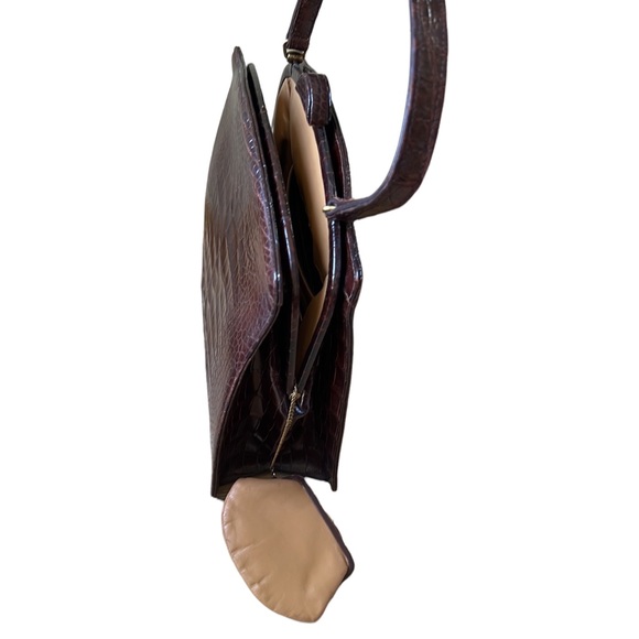 STUNNING RENDL 1950'S-60'S ALLIGATOR BELLY SKIN HANDBAG - Picture 3 of 3